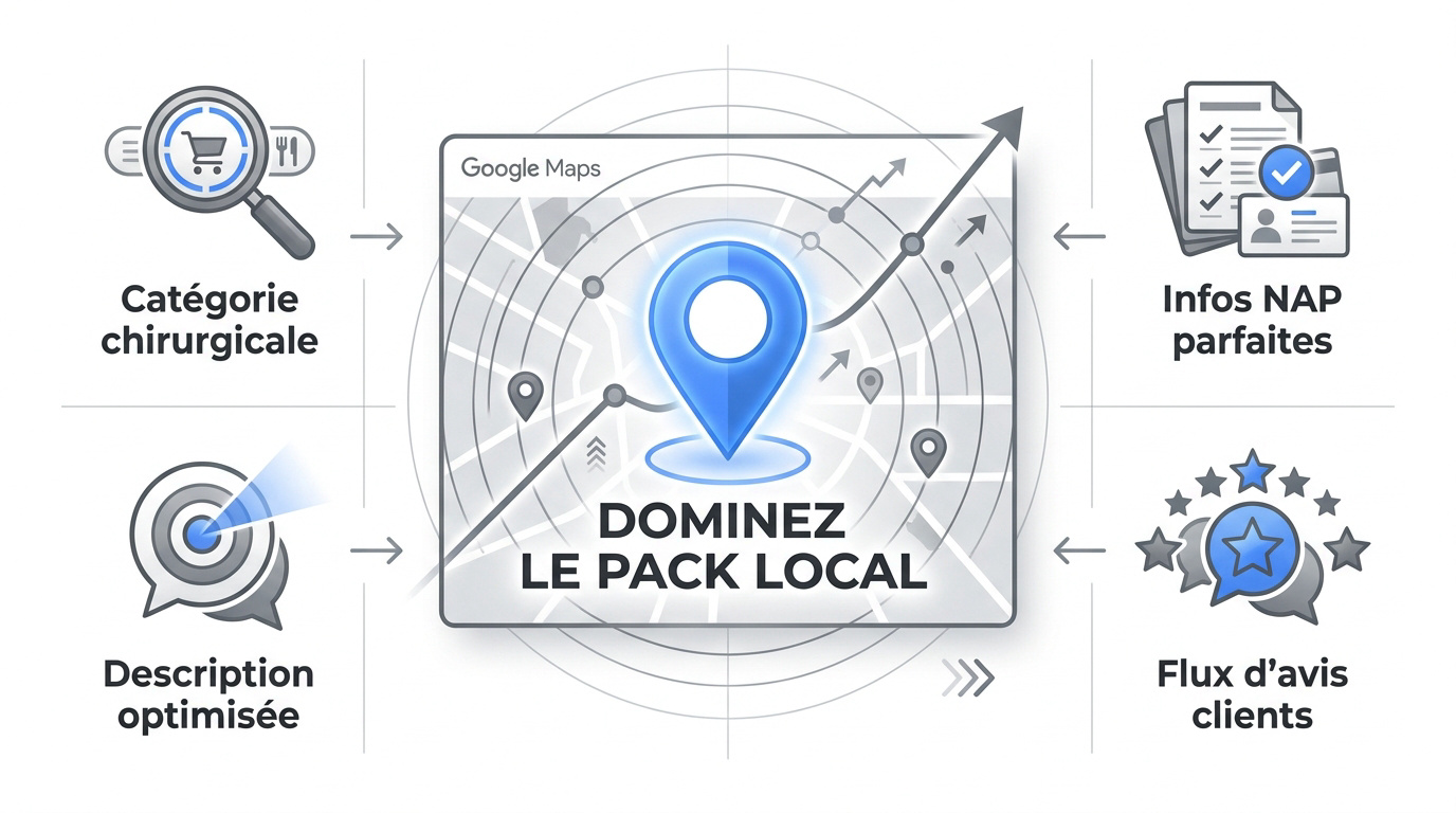 Optimisation d'une fiche établissement pour le pack local Google