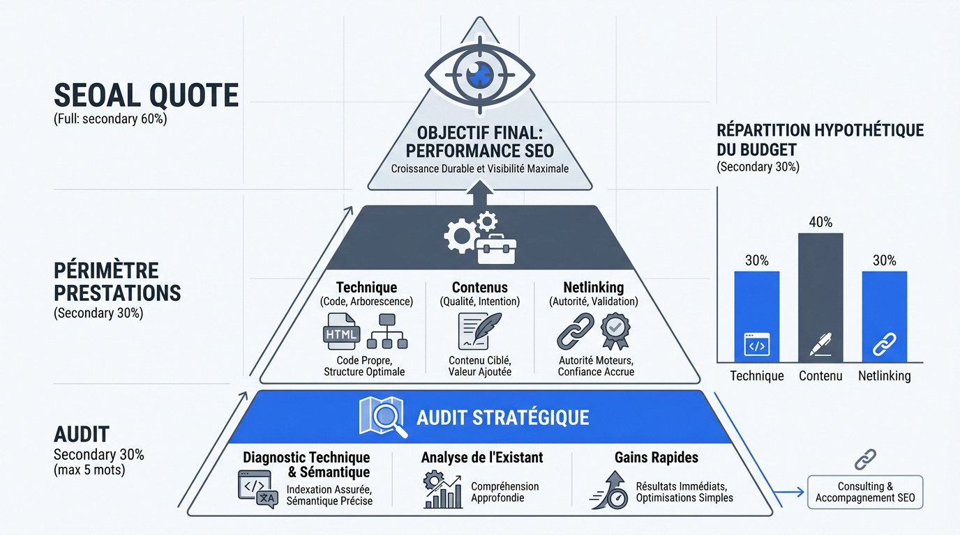 Schéma de structure devis SEO