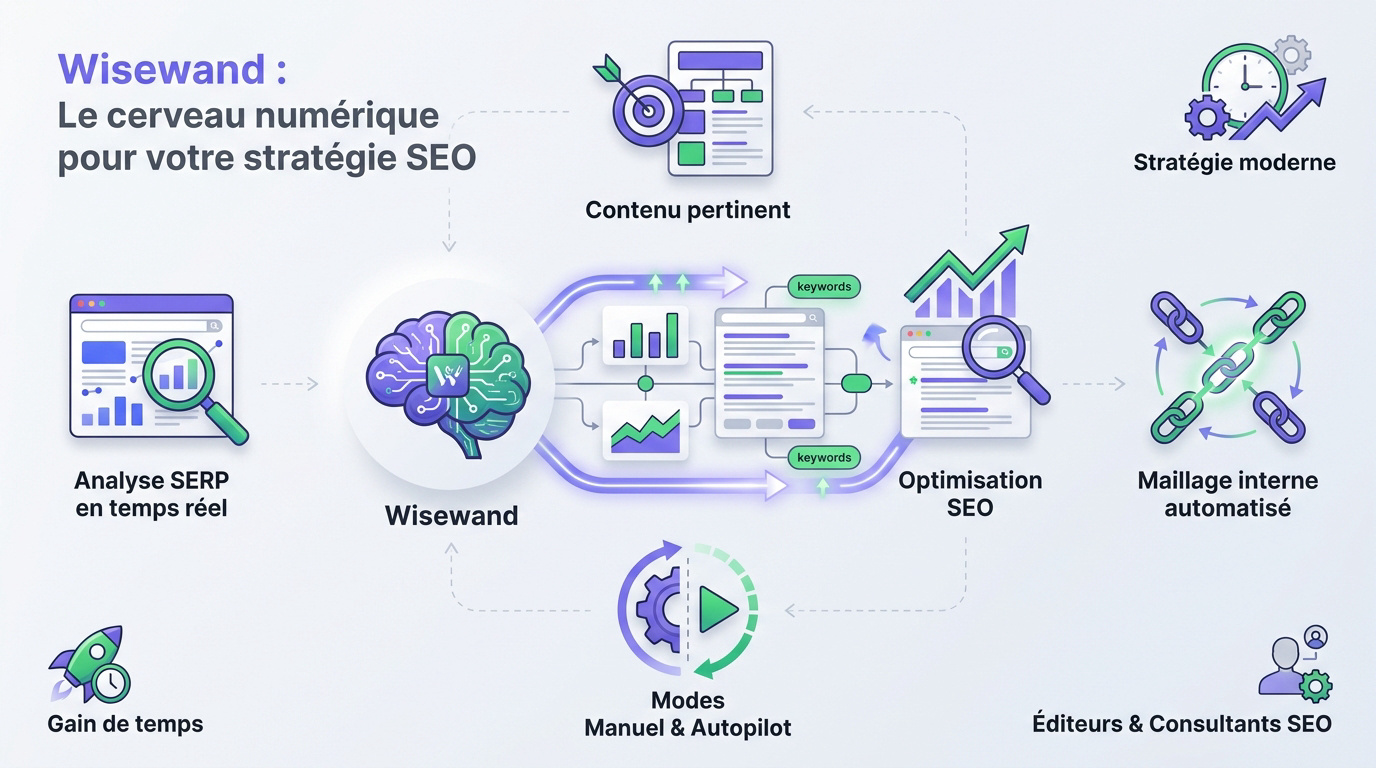 Wisewand le cerveau numérique pour votre stratégie SEO et rédactionnelle